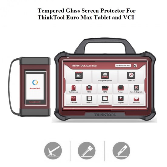 Tempered Glass Screen Protector for THINKTOOL EURO MAX and VCI - Click Image to Close